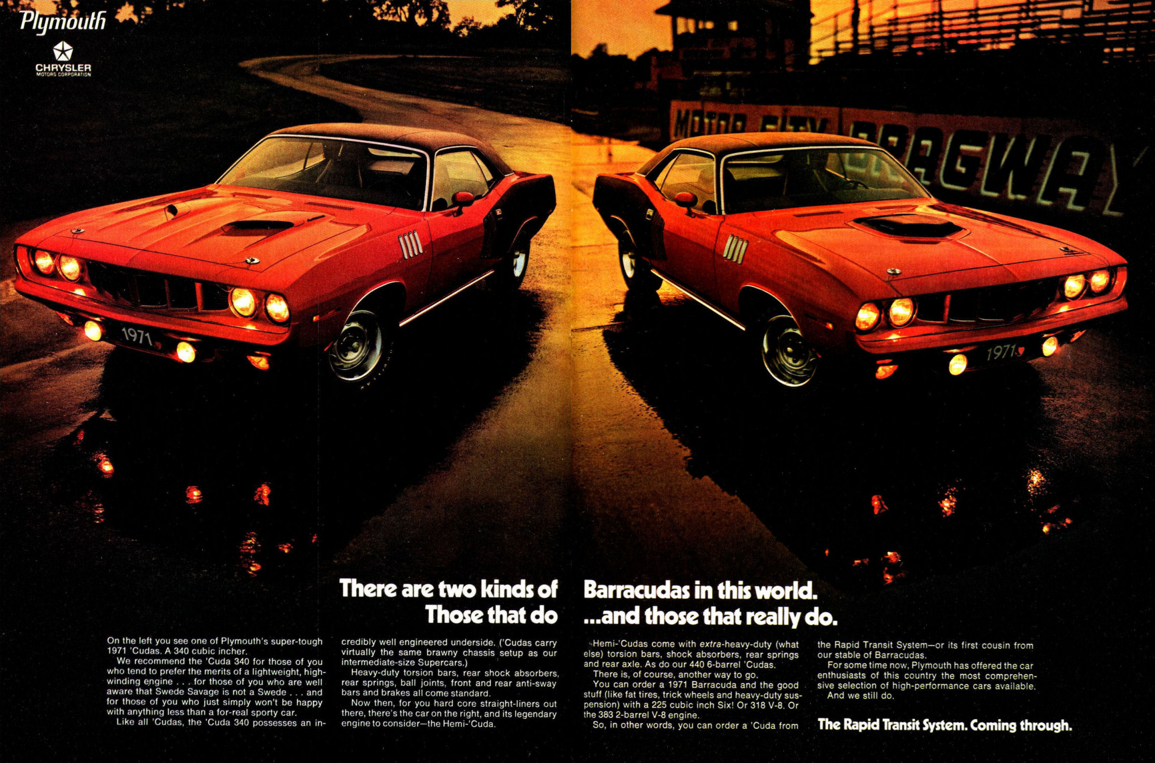 1971 Plymouth Auto Advertising